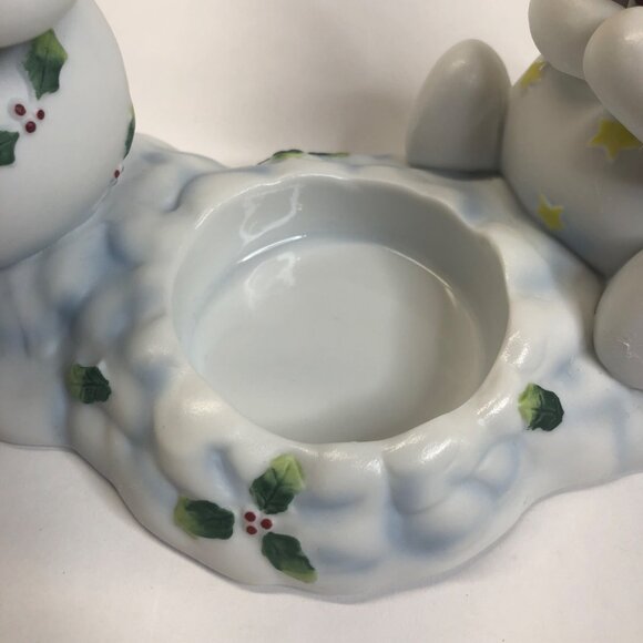 Partylite Snowbell Kids Votive‎ Candle Holder P7869 Snowmen NEW in Box - Picture 3 of 16